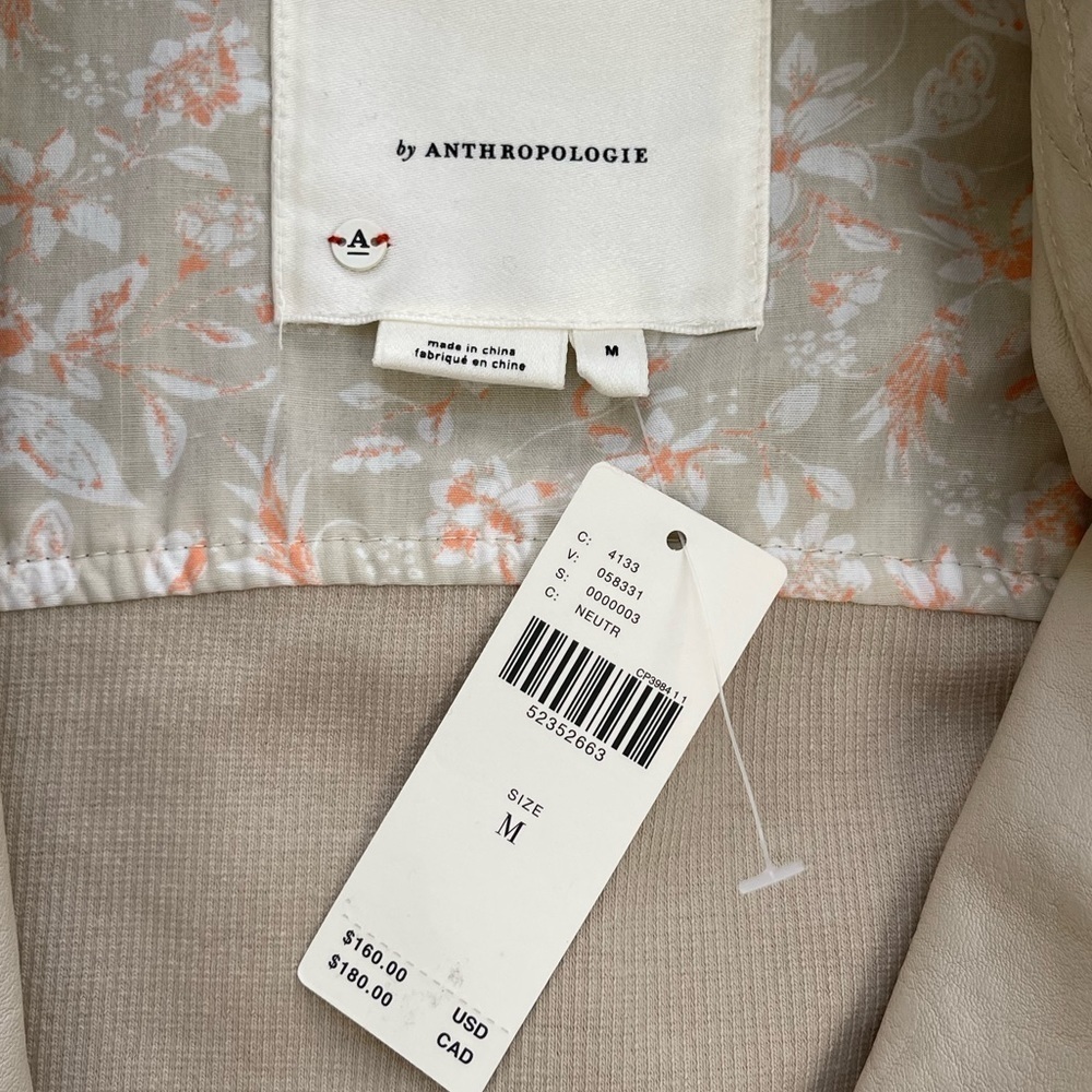 Anthropologie vegan leather jacket NWT - Picture 8 of 13